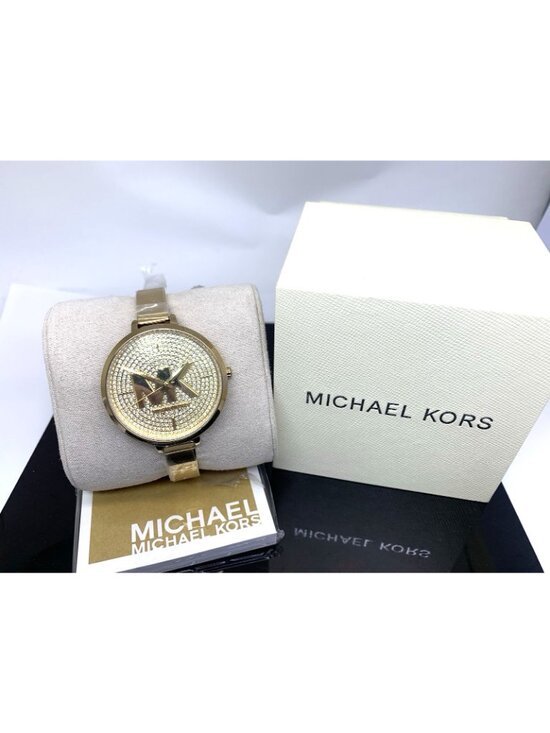 Michael Kors Women\'s Watch MK4469 Gemmed Bangle Quartz Gold Stainless Steel 38mm main image 7